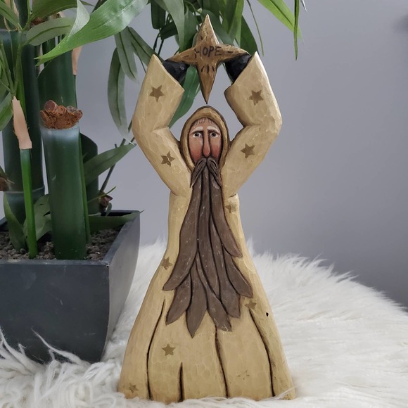 Whispering Pines | Holiday | Whispering Pine Folk Art Hope Carved Hand
